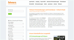 Desktop Screenshot of fehmarn-ferienwohnungen.com